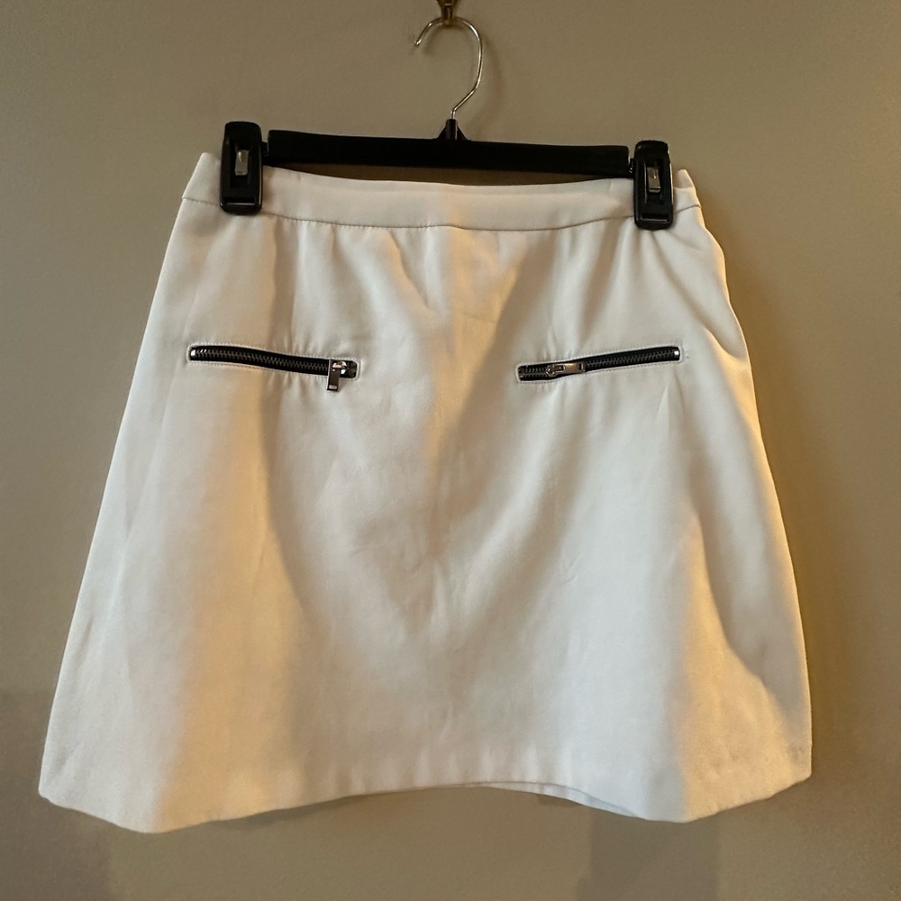 Zara Basic Collection White Mini Skirt